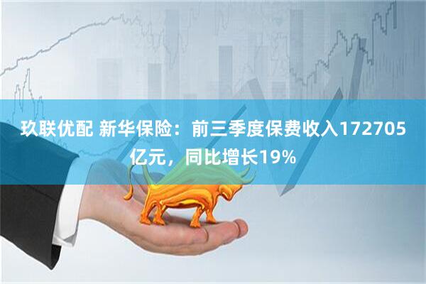 玖联优配 新华保险：前三季度保费收入172705亿元，同比增长19%