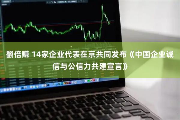 翻倍赚 14家企业代表在京共同发布《中国企业诚信与公信力共建宣言》